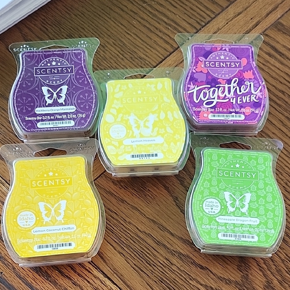 Scentsy Wax Melts Variety Pack - Purple, Yellow, Green